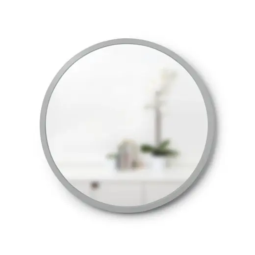 Umbra Wandspiegel Hub - Rond - Grijs - Ø46cm Hoge Kwaliteit