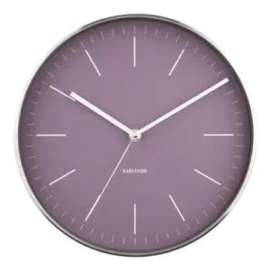 Premium Karlsson Wandklok Minimal - Rond - Donkerpaars - Ø27,5cm