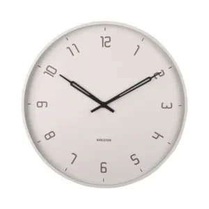 Direct Beschikbaar Karlsson Wandklok Stark - Rond - Warm Grijs - Ø40cm