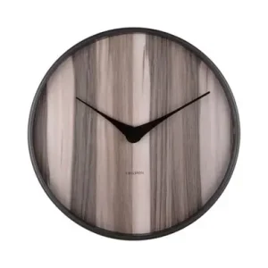 Wereldwijde Verzending Karlsson Wandklok Wood Melange - Rond - Donker Hout - Ø40cm