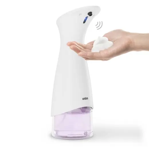 Modern Umbra Zeepdispenser Otto - Met Sensor - Schuimpomp - 280 ml - Wit - 9x11x25cm