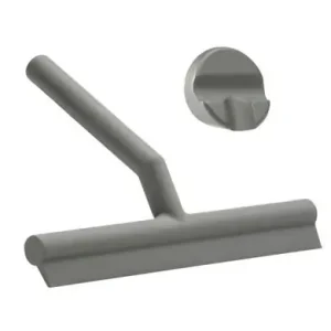 Speciale Aanbieding Zone Denmark Ramenwisser Wiper - Met Houder - Siliconen - Grijs - 21x17x3,5cm