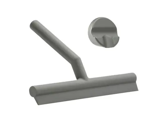 Speciale Aanbieding Zone Denmark Ramenwisser Wiper - Met Houder - Siliconen - Grijs - 21x17x3,5cm