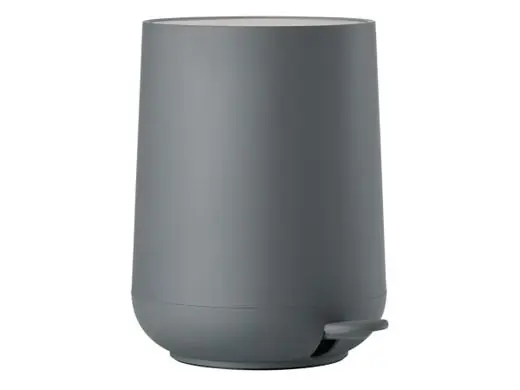 Zone Denmark Pedaalemmer Nova One - Soft Touch - Grijs - Grey - Ø23x29cm-5 Liter Finale Uitverkoop