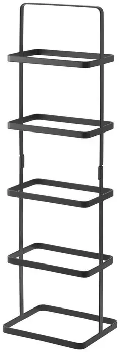 Voordeelprijs Yamazaki Schoenenrek Tower - 5 Laags - Tall - Zwart - 22x18x77,5cm