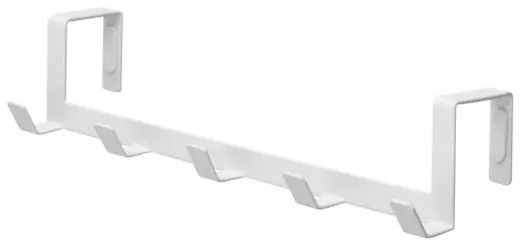 Yamazaki Deurhaak Smart - 5 Haken - Wide - Wit - 30x7x6cm In De Mode