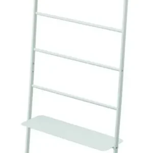 Bulkbestelling Yamazaki Decoratieve-ladder Tower - Met Plankje - Wit - Naturel Hout - 66x25x160cm