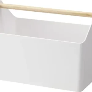 Laatste Kans Yamazaki Opbergbak Favori - Wit - Naturel Hout - 37x21x24cm