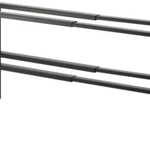 Yamazaki Schoenenrek Line - Uitschuifbaar - 2 Lagen - Zwart - 38x15x30cm Superprijs