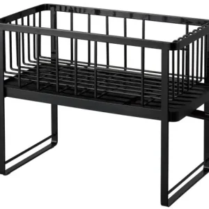 Modern Yamazaki Afdruiprek Tower - Wire - 2 Laags - Zwart - 41x22x33cm