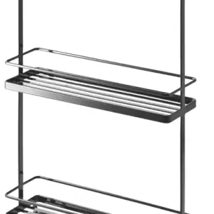 Yamazaki Opbergtrolley Tower - Slim - 3 Laags - Zwart - 38x12x66cm Lage Kosten