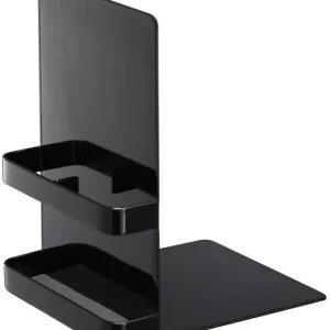 Actieprijs Yamazaki Boekensteun Tower - Met Opbergbakje - Zwart - 12x15x18cm