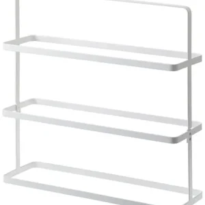 Finale Uitverkoop Yamazaki Schoenenrek Tower - 3 Laags - Wide - Wit - 50x14x45,5cm