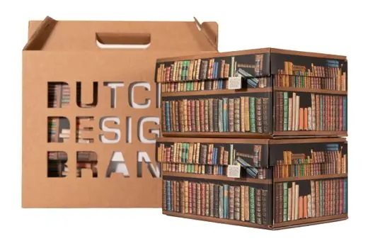 Op = Op Dutch Design Brand Opbergbak Storage Box Small - Set Van 2 - Van Karton - Books - Boeken - 27,8x20,6x14cm