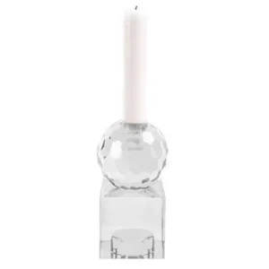 Plaats Bestelling Pt Kaarsenstandaard Crystal Art - Medium Squared - Transparant - 12,5x5,9x5,9cm