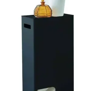 Yamazaki Toiletrolhouder Tower - Rechthoek - 8 Rollen - Zwart - 23x12,5x48cm Koop Online