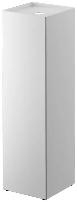 Yamazaki Toiletrolhouder Tower - Vierkant - Semi-Closed - 3 Rollen - Wit - 11,5x11,5x38,5cm Merkproduct