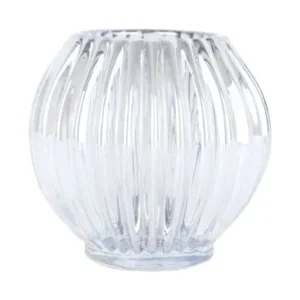 Nieuw Pt Waxinelichthouder Sparkle Lines - Round - Zilver - Ø9,3x8,8cm