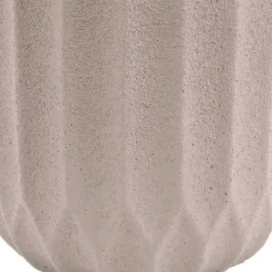 Pt Bloempot Stripes - Large - Ivoor - Ø18x18cm Nieuwe Collectie