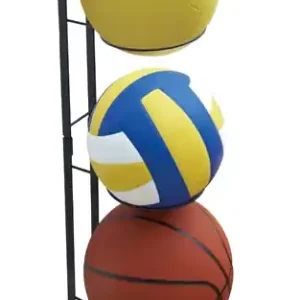 Merkproduct Yamazaki Opbergrek Frame - Ballenstandaard - 3 Ballen - Zwart - 25,5x20,5x65cm