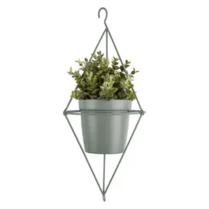Pt Bloempot Spatial - Hangend - Diamond - Grijsjade - Ø13x12cm Nieuw