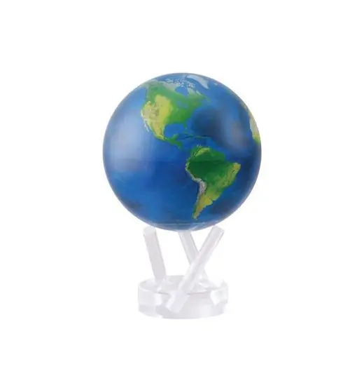 Mova Wereldbol World - Op Zonne Energie - Aarde Naturel - STE-NE - Ø11,5cm Uitverkoop
