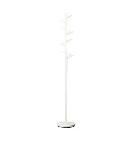 Aanbieding Yamazaki staande kapstok Branch Pole - 8 haken - wit - 28x28x176 cm
