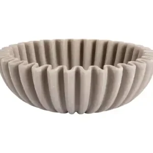 Beperkt Aanbod Pt Schaal Wave - Decoratief - Medium - Licht Grijs - 20x20x6,5cm