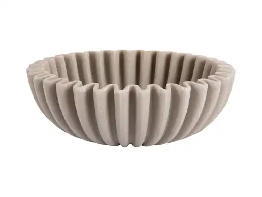 Beperkt Aanbod Pt Schaal Wave - Decoratief - Medium - Licht Grijs - 20x20x6,5cm
