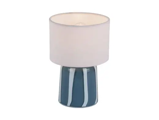 Leitmotiv Tafellamp Verano LED - Batterijfunctie - Jeans Blauw - 13,5x13,5x20cm Populair