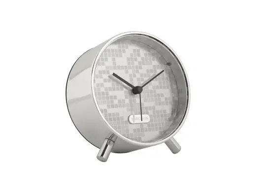 Actieprijs Karlsson Wekker Disco - Zilver - Ø11cm