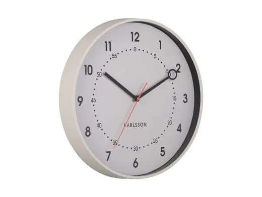 Bulkbestelling Karlsson Wandklok Fresco - Warm Grijs - Ø31,5