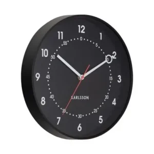 Merkproduct Karlsson Wandklok Fresco - Zwart - Ø31,5