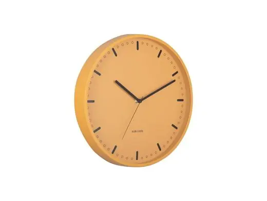 Nu Kopen Karlsson Wandklok Cool Retro - Mango Geel - Ø30cm