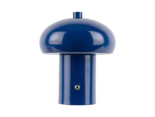 Populair Leitmotiv Tafellamp Retro Seta LED - Oplaadbaar - Kobalt Blauw - 12,5x12,5x15cm