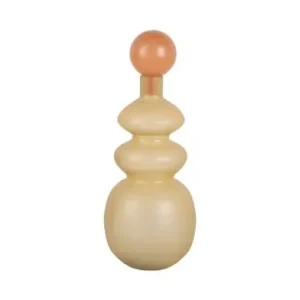 Limited Edition Pt Vaas Alegre Anillo - Met Dop - Medium - Zacht Geel Met Perzik Oranje - 15x15x39cm