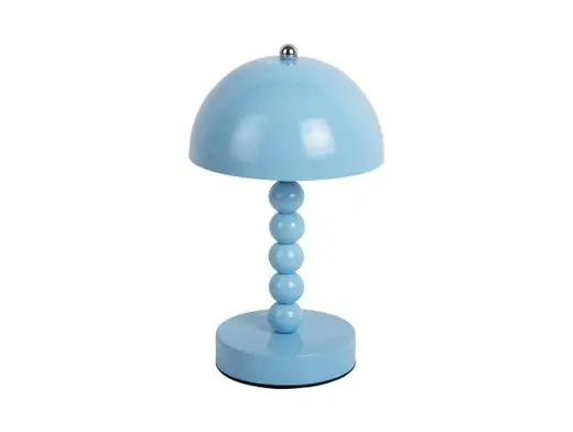 Authentiek Leitmotiv Tafellamp Bubbles LED - Oplaadbaar - Zacht Blauw - 16x16x27,5cm