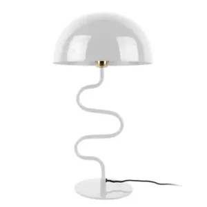 Leitmotiv Tafellamp Twist - Emaille - Wit - 31x31x54cm Premium