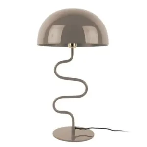 Tijdelijk Beschikbaar Leitmotiv Tafellamp Twist - Emaille - Warm Grijs - 31x31x54cm