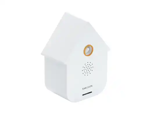 Alleen Vandaag Karlsson Bewegingssensor Modern Cuckoo - Sound Box - Met Vogelgeluiden - Wit - 7,5x5x11,5cm