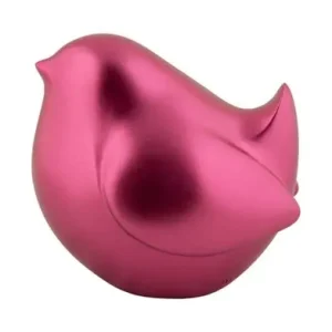 Pt Beeld Fat Bird - Vogel - Metallic - Donker Roze - 8x10x10cm Gecertificeerd
