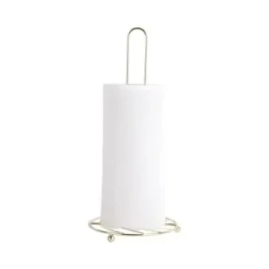 Geld-Terug-Garantie Pt Keukenrolhouder Wired - Glanzend Goud - 15x15x34cm