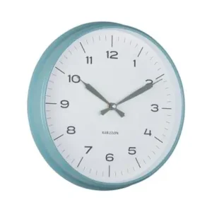 Garantie Inbegrepen Karlsson Wandklok Modern Factory - Blauw - Jungle Groen - Ø30cm