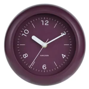 Exclusief Karlsson Wandklok Slope - Donker Mauve Paars - Ø20cm