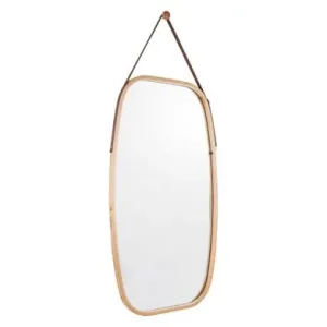 Actieprijs Pt Wandspiegel Idylllic - Large - Naturel Hout - 43x74cm