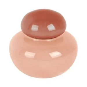 Plaats Bestelling Pt Vaas Nuevo Dulce - Voorraadpot - Met Dop - Small - Zacht Roze - 13,5x13,5x13,5cm
