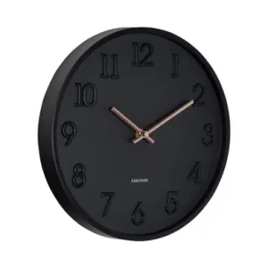 Direct Beschikbaar Karlsson Wandklok Calma - Zwart - Ø30cm