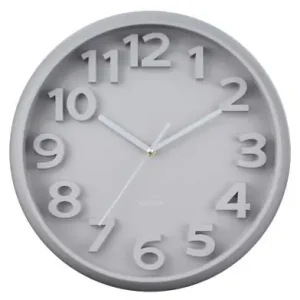 Populair Karlsson Wandklok Elevated Classic Numbers - Warm Grijs - Ø33,5cm