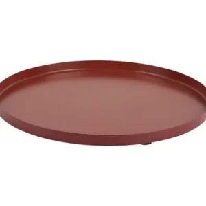 Pt Dienblad Servir Round - Small - Decoratieve Schaal - Oker Rood - Ø30x1,5cm Nieuwe Collectie