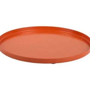 Pt Dienblad Servir Round - Small - Decoratieve Schaal - Helder Oranje - Ø30x1,5cm Favoriet